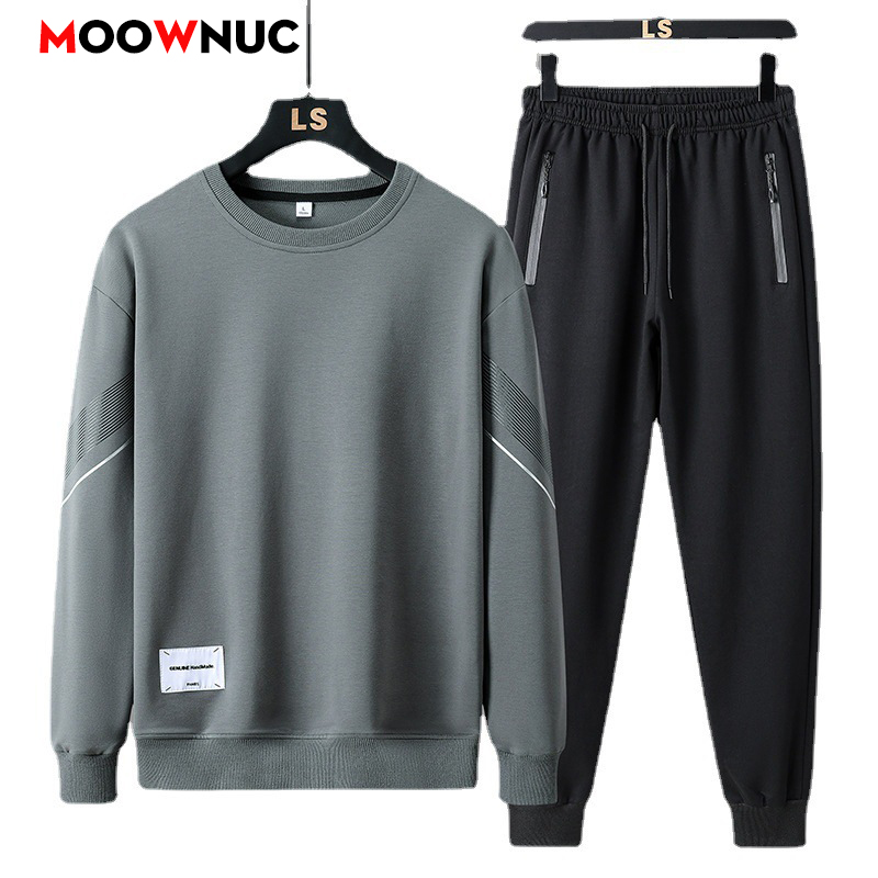 Streetwear Hoodie - メンズカジュアル 2 ピーススポーツウェアセットストリートファッショントラックスーツパーカーとパンツキャンプビーチウェア服春秋新作