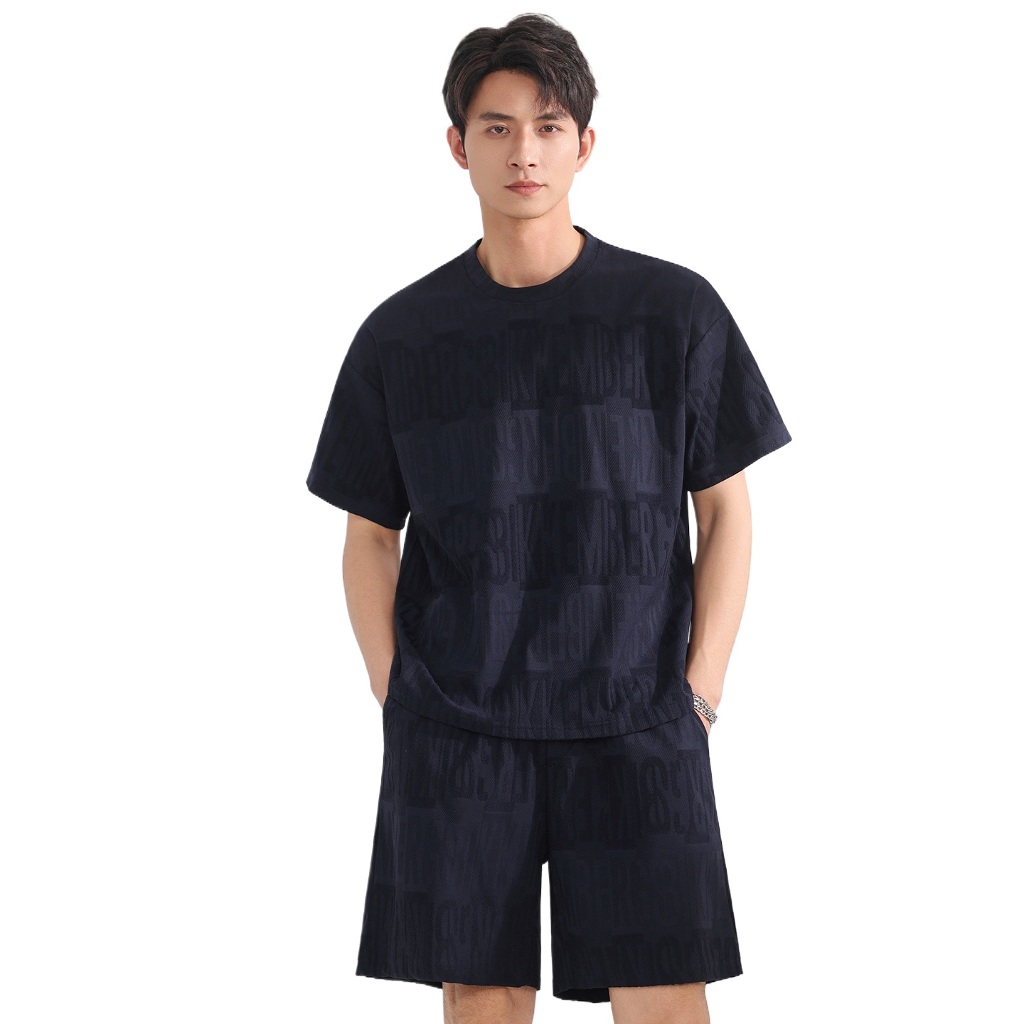 Men'S Fashion Pants - 【トップ5ポイントパンツ】メンズTシャツセット 夏用 ファッション クルーネック スポーツ カジュアル