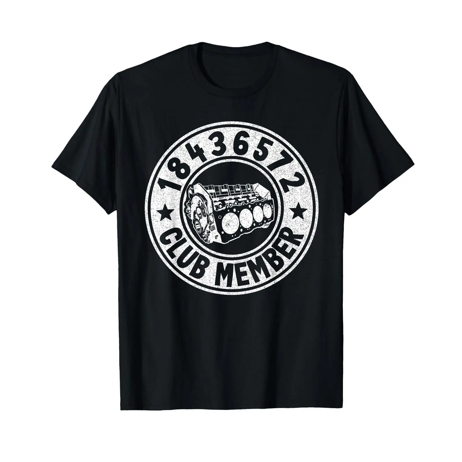 Men'S Fashion For Big Guys - 18436572 クラブメンバーファイアリングオーダービッグブロックカーガイガレージTシャツヴィンテージウォッシュドカジュアルファッションソフトデザイナー服オム