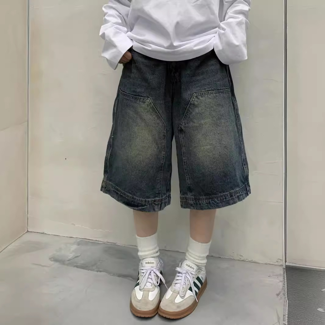 Mens Fashion Denim - レディース Y2K ヴィンテージ バギー ジーンズ ショートパンツ