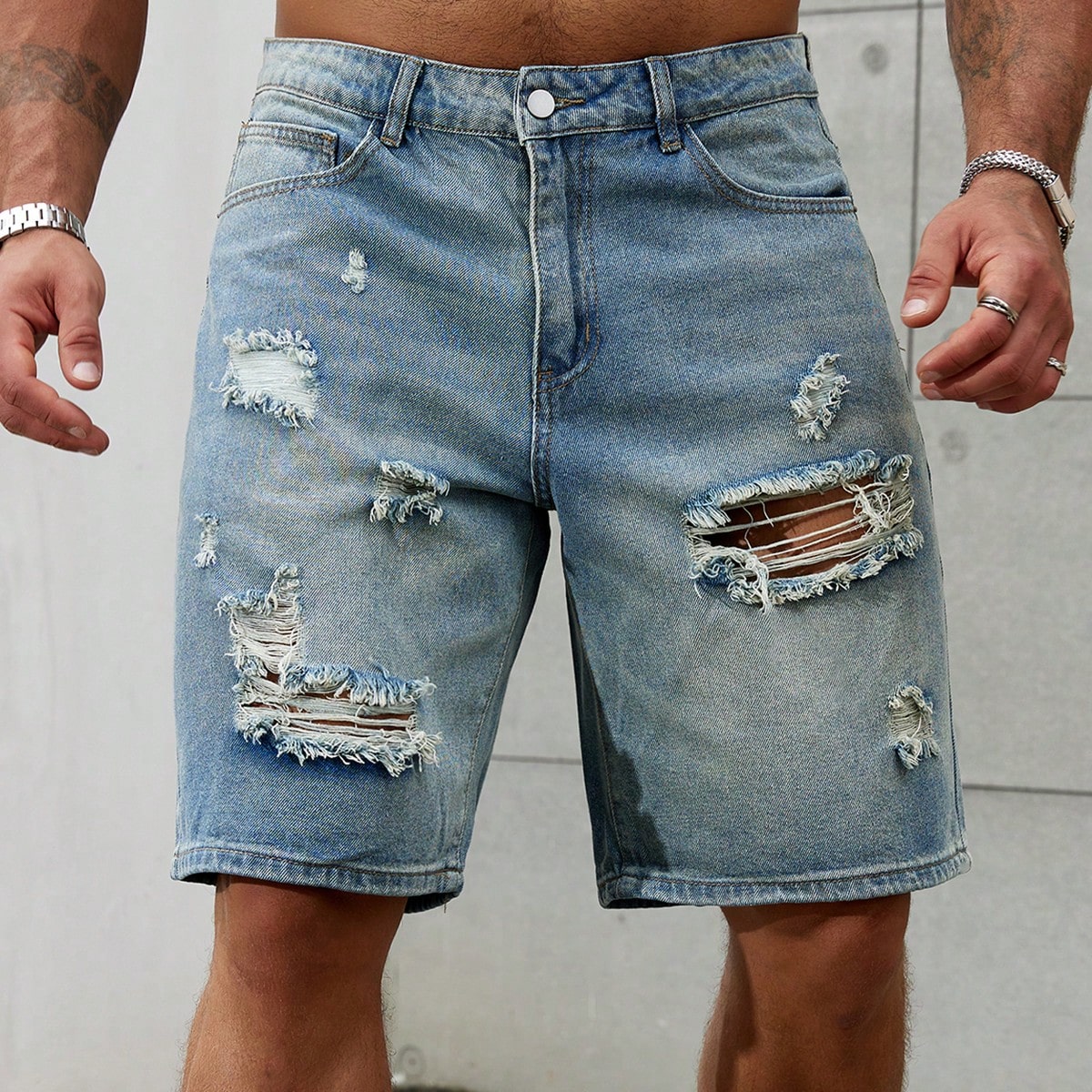 Mens Fashion Denim - メンズショートジーンズ,メンズストリートウェア,通気性デニム,ブランド衣類,バミューダ,夏,新しいファッション