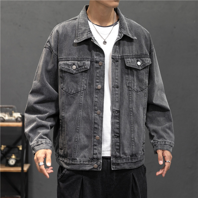 メンズデニムジャケット,新しいデニムジャケット,ストリートウ - Bomber Jacket Men のレビューと価格