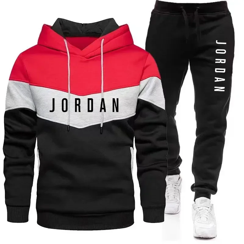 メンズ秋冬グラフィックプリントトラックスーツセット カジュア - Streetwear Hoodie のレビューと価格