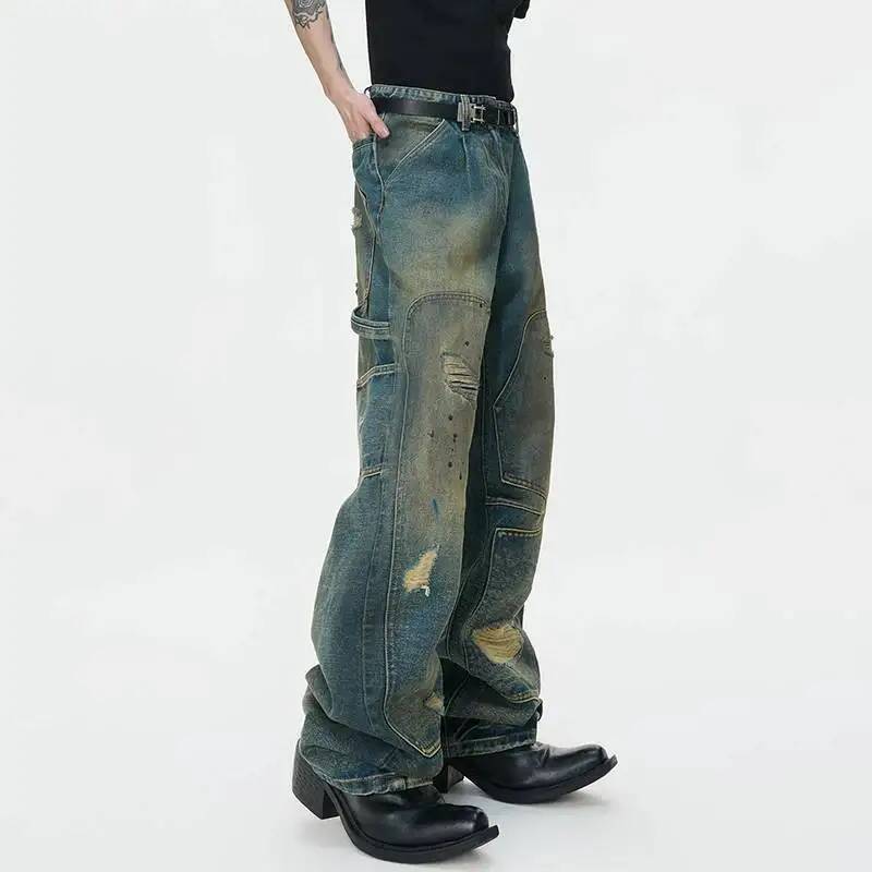 LUZHEN レッグ 2026 新しいワイドタイダイ染めパッ - Men'S Fashion Pants のレビューと価格