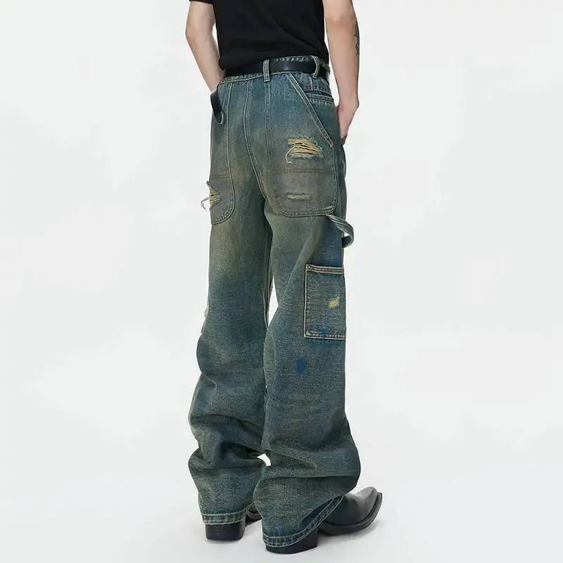 LUZHEN レッグ 2026 新しいワイドタイダイ染めパッ - Men'S Fashion Pants のレビューと価格