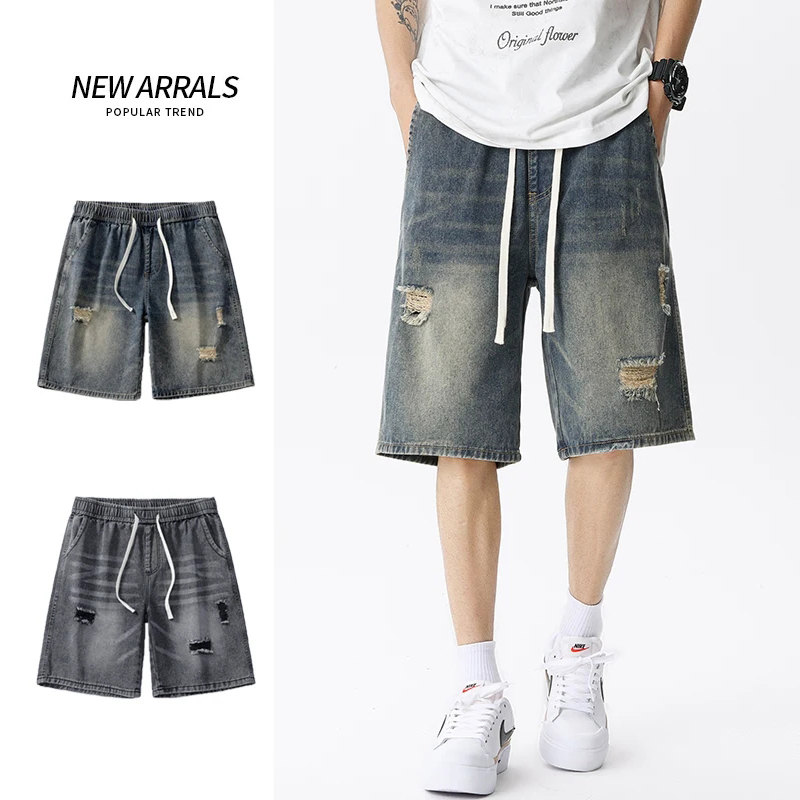 メンズデニムジーンズ,レトロなストリートウェア,ブルー,グレ - Mens Fashion Denim のレビューと価格