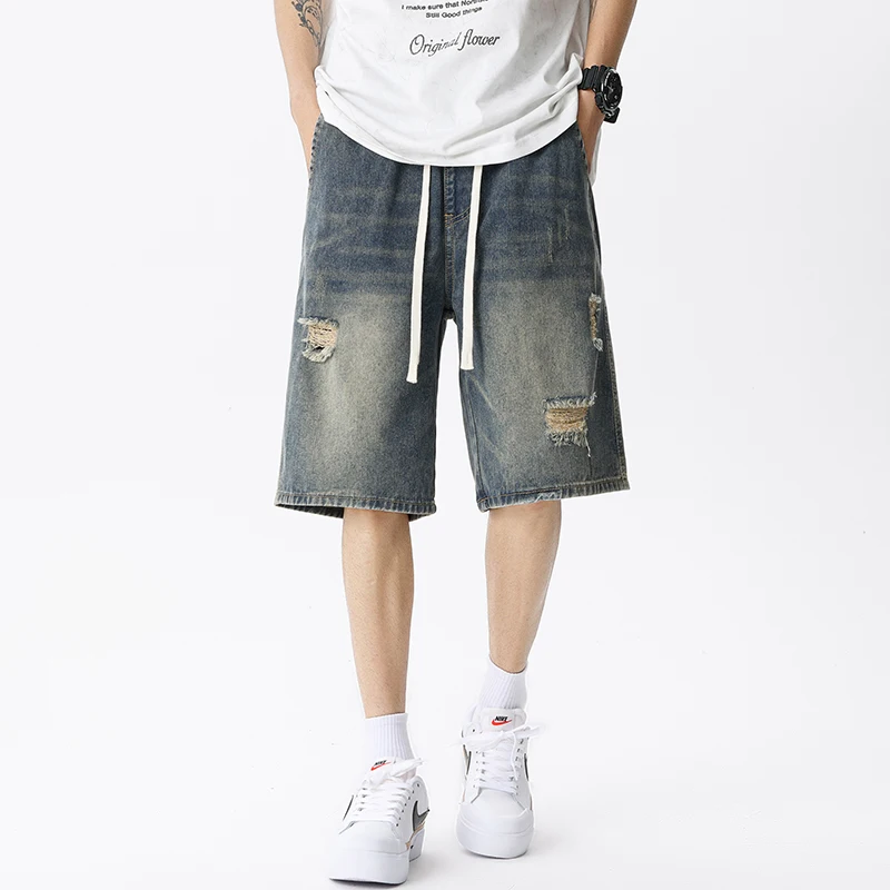 メンズデニムジーンズ,レトロなストリートウェア,ブルー,グレ - Mens Fashion Denim のレビューと価格