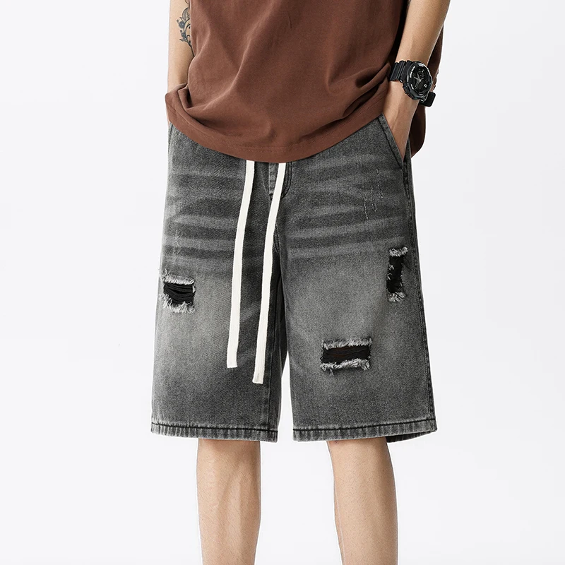 メンズデニムジーンズ,レトロなストリートウェア,ブルー,グレ - Mens Fashion Denim のレビューと価格