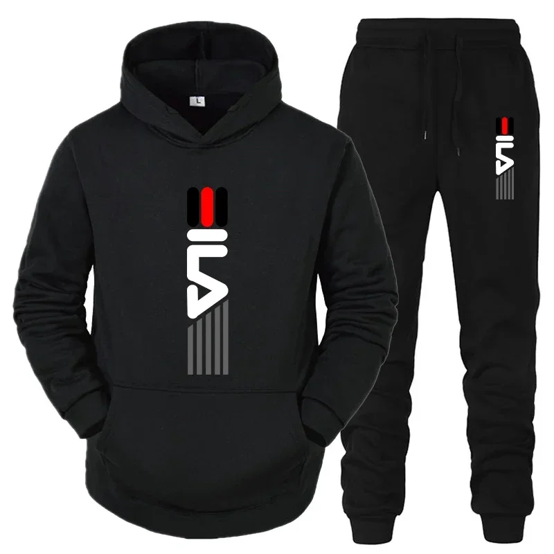 メンズトラックスーツフード付きスウェットシャツ+スウェットパ - Streetwear Hoodie のレビューと価格