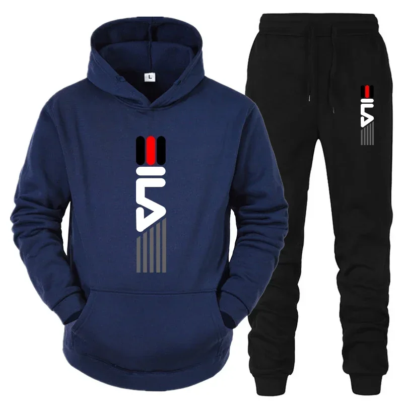 メンズトラックスーツフード付きスウェットシャツ+スウェットパ - Streetwear Hoodie のレビューと価格
