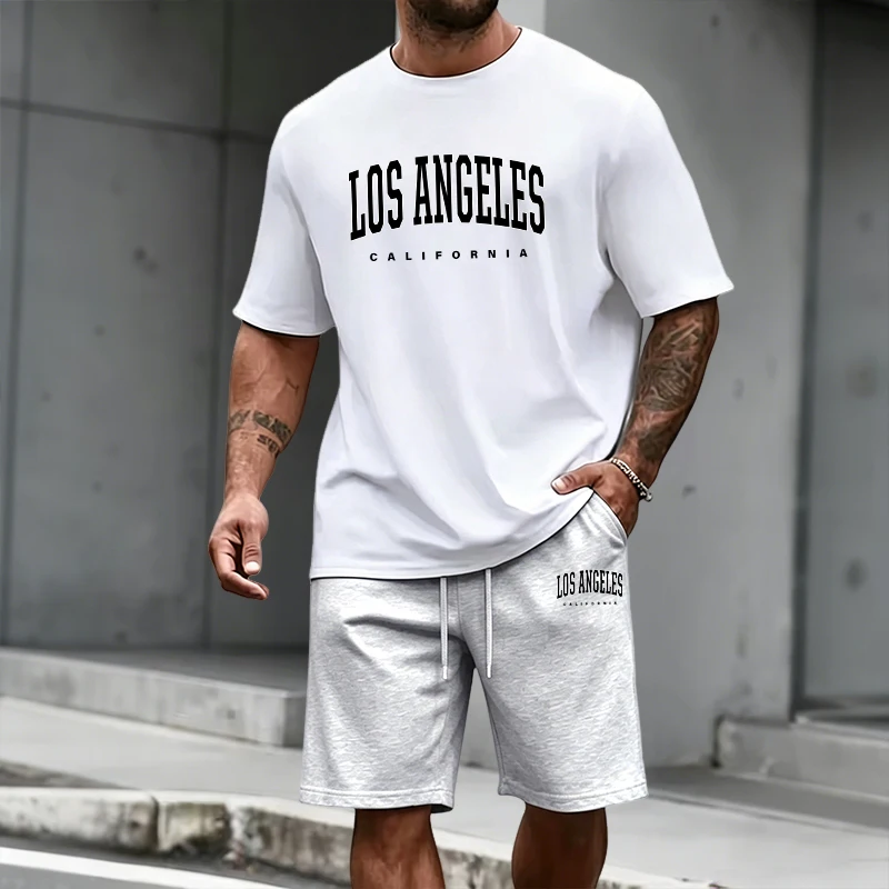メンズトラックスーツ半袖トップスと膝丈ショーツ2026夏デイ - Men'S Fashion Looks のレビューと価格