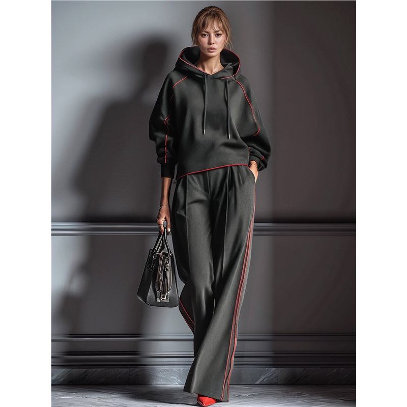 TEXU スウェットセット 女性用 2ピース ラウンジマッチ - Streetwear Hoodie のレビューと価格