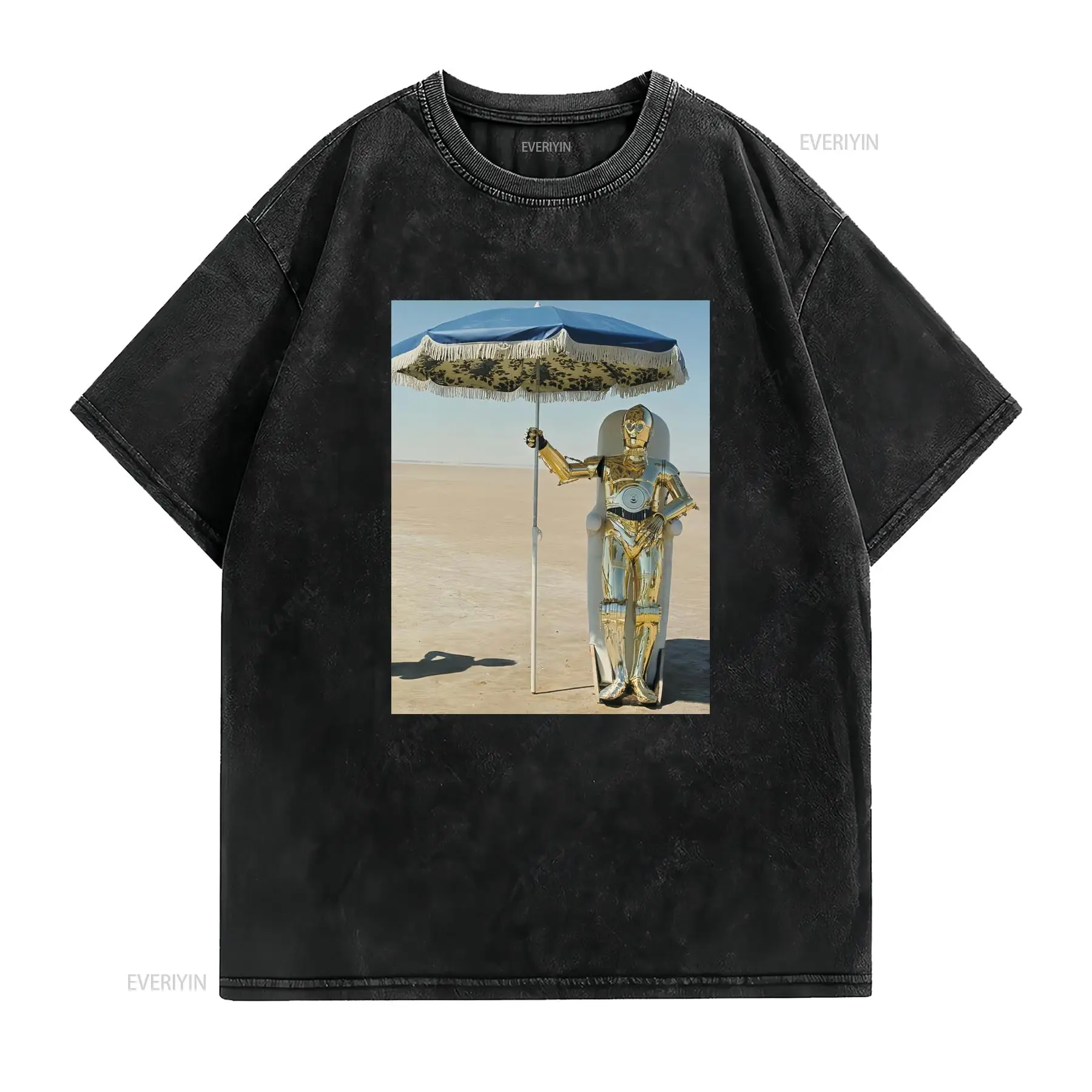 ビッグガイズ・ルール C 3P0 オン・ザ・ビーチ フォトT - Men'S Fashion For Big Guys のレビューと価格
