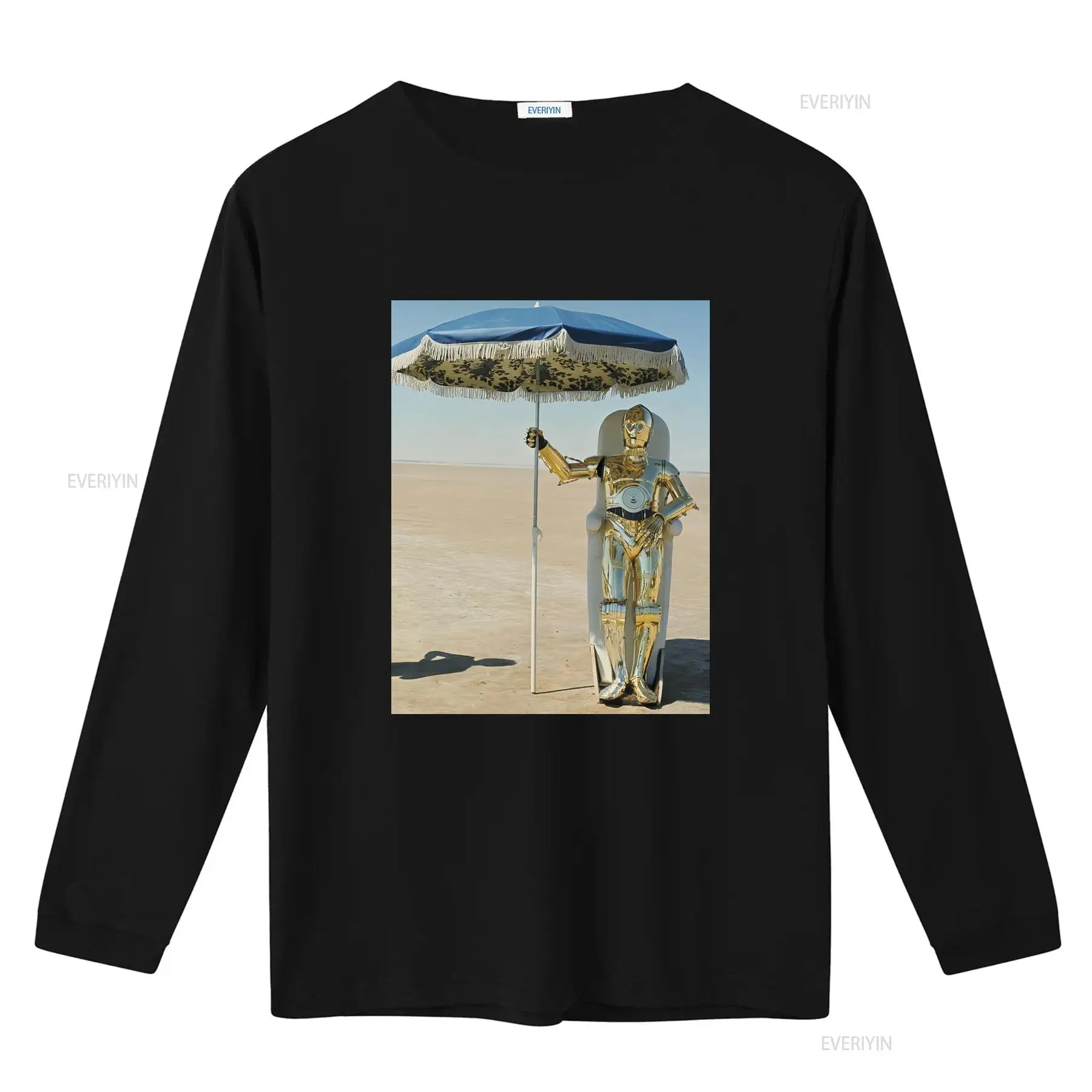 ビッグガイズ・ルール C 3P0 オン・ザ・ビーチ フォトT - Men'S Fashion For Big Guys のレビューと価格