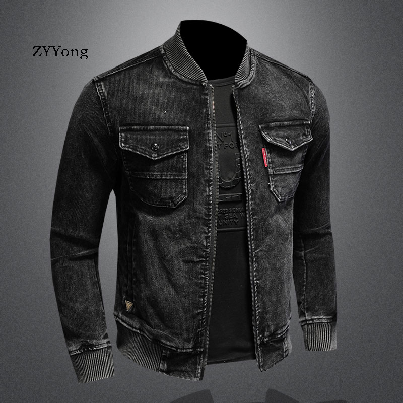 メンズブラックコーデュロイオートバイジャケット,スタンドカラ - Bomber Jacket Men のレビューと価格