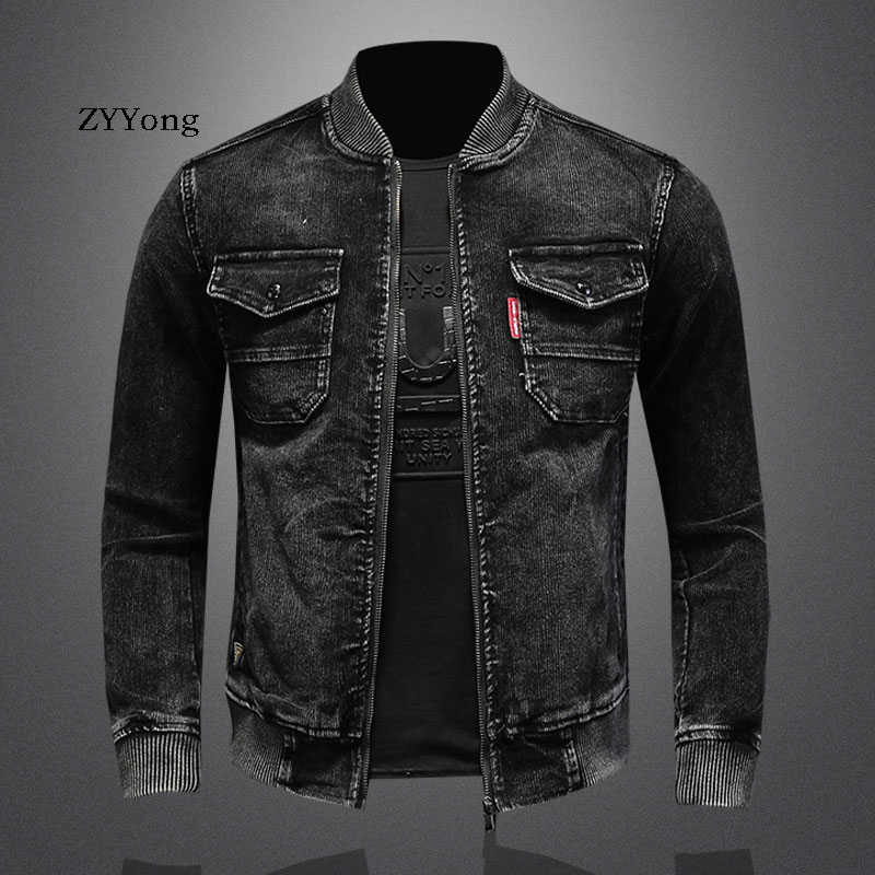 メンズブラックコーデュロイオートバイジャケット,スタンドカラ - Bomber Jacket Men のレビューと価格