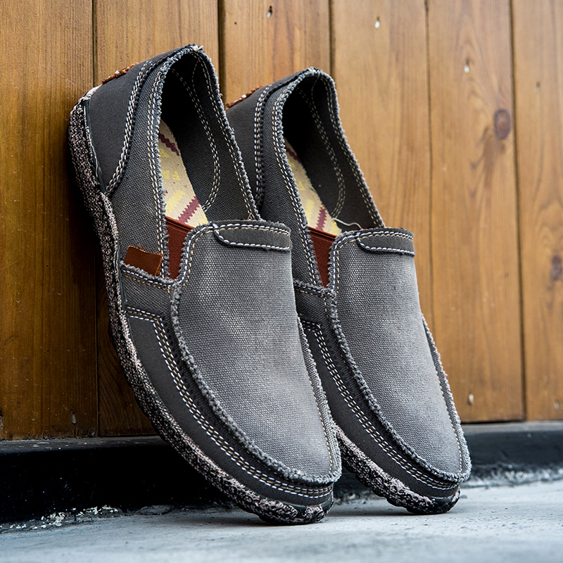 ファッション通気性キャンバスシューズローファー新しいメンズシ - Mens Fashion Denim のレビューと価格