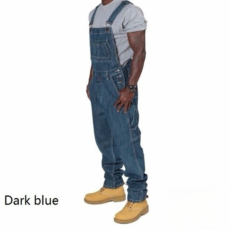 メンズ ダメージ加工デニムオーバーオール サスペンダー付き  - Mens Fashion Denim のレビューと価格
