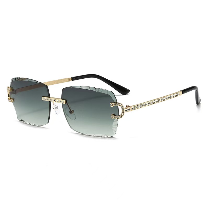 ファッションリムレススクエアサングラスヴィンテージダイヤモン - Men'S Fashion Old Money のレビューと価格