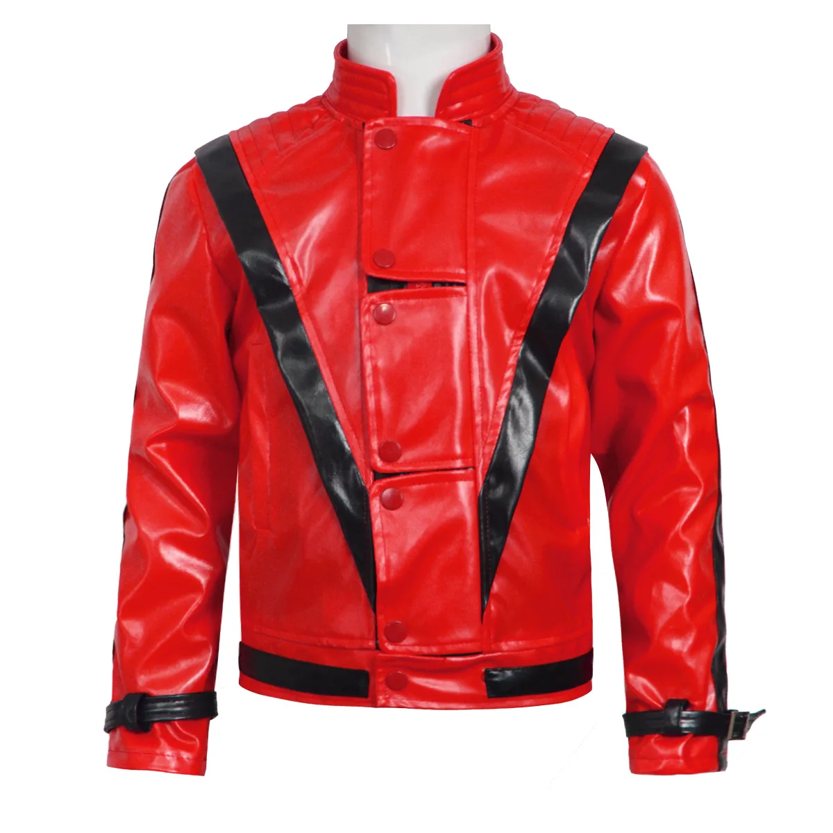 マイケル・ジャクソン スリラー 怖いコスチューム 赤いレザー - Bomber Jacket Men のレビューと価格