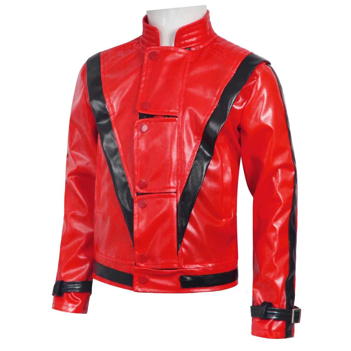 マイケル・ジャクソン スリラー 怖いコスチューム 赤いレザー - Bomber Jacket Men のレビューと価格