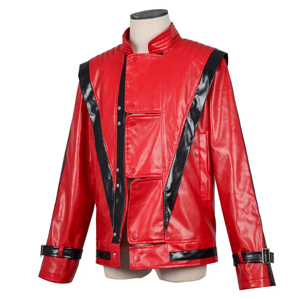 メンズコスプレジャケットマイケル・ジャクソンイミテーターハロ - Bomber Jacket Men のレビューと価格