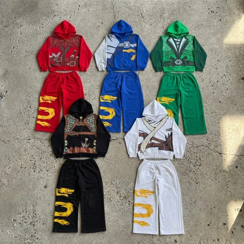 忍者戦士アーマーフーディーセット メンズ ドラゴングラフィッ - Streetwear Hoodie のレビューと価格