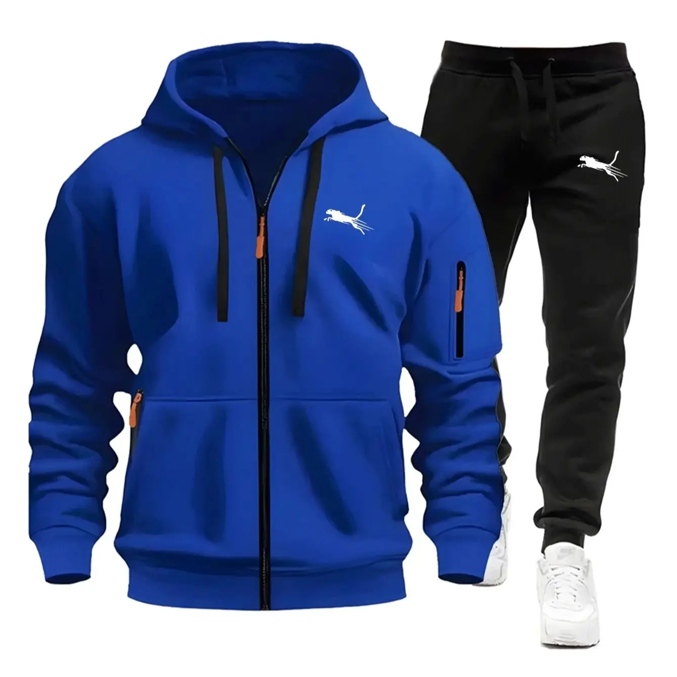 メンズカジュアルスウェットスーツ デイリージッパーフーディー - Streetwear Hoodie のレビューと価格