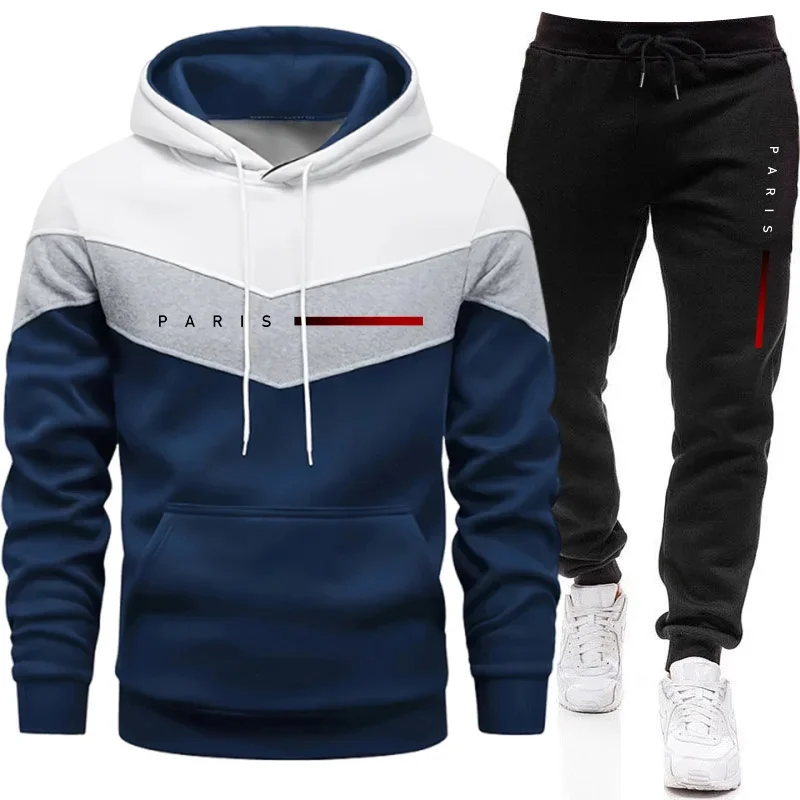 パリファッションメンズフーディセットデイリーカジュアルスポー - Men'S Fashion Tips のレビューと価格