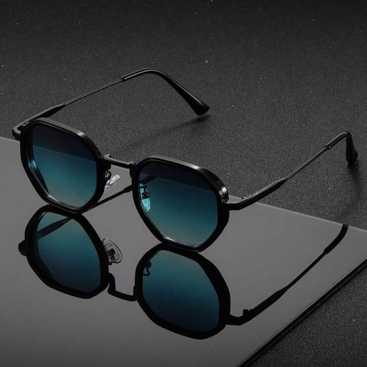 1 ペアユニセックスラウンドメタルファッショナブルなサングラ - Men'S Fashion Old Money のレビューと価格